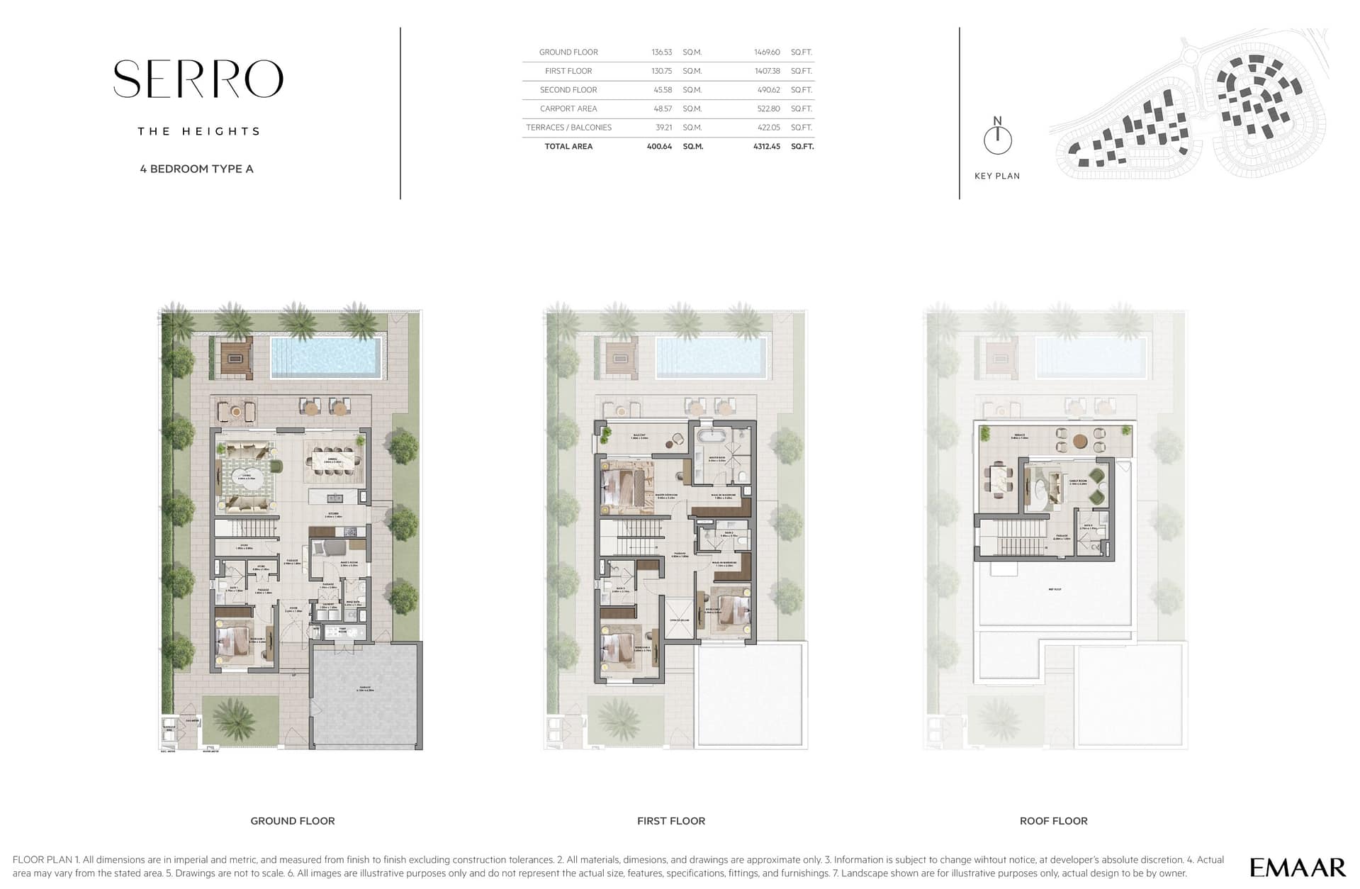 Serro at The Heights Country Club and Wellness floor plans