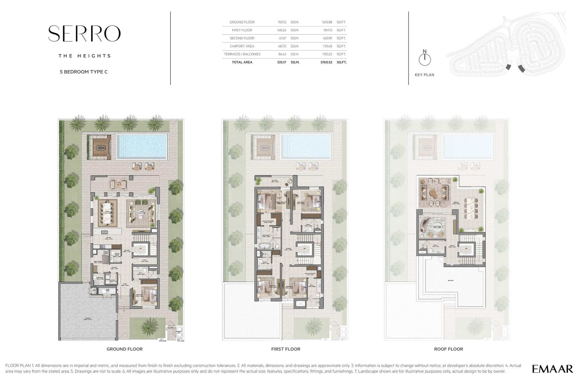 Serro at The Heights Country Club and Wellness floor plans