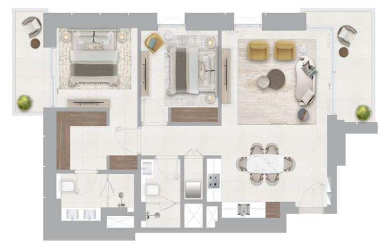 creek heaven at Dubai Creek Harbour by Emaar floor plan