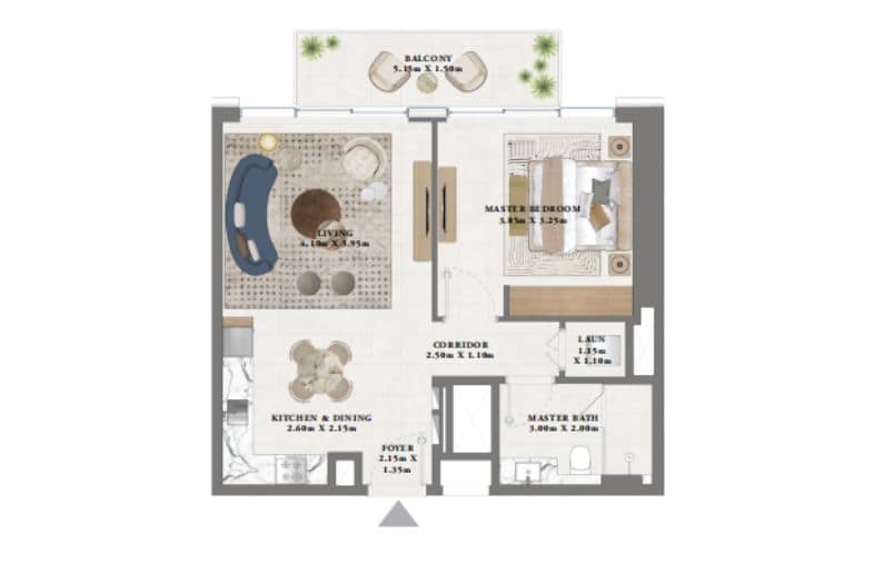 Altan at Dubai Creek Harbour by Emaar floor plan