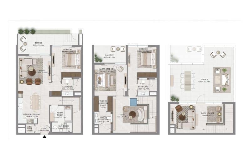 Lyvia By Palace at Dubai Creek Harbour floor plan