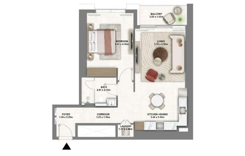 Montiva by Vida at Dubai Creek Harbour floor plan